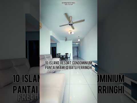 Living features: white painted walls, glossy tile flooring, 5-blade ceiling fan with light, sofa in light color, coffee table, recessed downlights, open layout, large window, decorative wall art; style: modern.