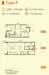 Floor plan: 3-bedroom 2-bathroom unit; features: open-plan kitchen-dining-living, master bedroom with ensuite bathroom, balcony off living room, utility room, laundry area, 2 car porch, central foyer.