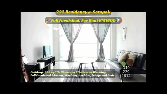 Living features: large floor-to-ceiling windows, grey fabric sofa, black coffee table, light-colored walls, curtains with sheer and blackout options, wooden flooring, decorative wall art, TV console, area rug; style: modern; view: city.