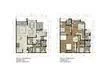 Floor plan: 2-bedroom 2-bathroom unit; features: open-plan kitchen-dining-living, master bedroom with ensuite bathroom, balcony off living room, utility room, central foyer, 2 car porch, laundry area.