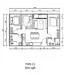 Floor plan: 3-bedroom 2-bathroom unit; features: open-plan kitchen-dining-living, master bedroom with ensuite bathroom, bedroom 2 with shared bathroom, utility room, balcony off living room, central foyer, 1 car porch, 1,200 sqft built-up.