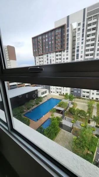 Room view: pool.