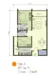 Floor plan: 2-bedroom 1-bathroom unit; features: open-plan kitchen-dining-living, master bedroom with window, bedroom 2 with window, shared bathroom, utility room, central foyer, balcony off living room, 1 car porch, laundry area, store room, private yard.