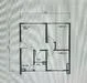 Floor plan: 1-bedroom 1-bathroom unit; features: open-plan kitchen-living, master bedroom with ensuite bathroom, utility room, central foyer.