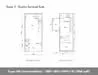 Floor plan: 1-bedroom 1-bathroom unit; features: open-plan kitchen-dining-living, master bedroom with ensuite bathroom, utility room, balcony off living room, central foyer, 1 car porch, 1,200 sqft built-up.