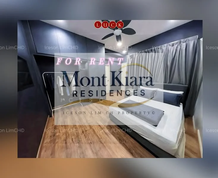 Bedroom features: queen-size bed, upholstered headboard, grey bedding, wooden flooring, built-in wardrobe, floor-to-ceiling windows, grey curtains, ceiling fan; style: modern.