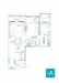 Floor plan: 2-bedroom 2-bathroom unit; features: open-plan kitchen-dining-living, master bedroom with ensuite bathroom, bedroom 2 with shared bathroom, balcony off living room, utility room, laundry area, central foyer, 1 car porch.
