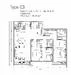 Floor plan: 3-bedroom 2-bathroom unit; features: open-plan kitchen-dining-living, master bedroom with ensuite bathroom, balcony off living room, utility room, laundry area, central foyer, 2 car porch, 1,250 sqft built-up.