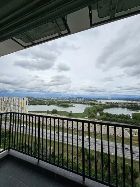 Room view: lake.