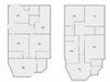 Floor plan: 5-bedroom 3-bathroom unit; features: open-plan kitchen-dining-living, master bedroom with ensuite bathroom, bedroom 2 with shared bathroom, utility room, laundry area, balcony off living room, private terrace, central foyer, 2 car porch, 1,800 sqft built-up.