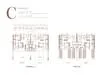 Floor plan: 4-bedroom 3-bathroom unit; features: open-plan kitchen-dining-living, master bedroom with ensuite bathroom, balcony off living room, utility room, laundry area, study or 5th bedroom, 2 car porch, central foyer, all bedrooms with windows, private terrace, yard area, straight corridor.