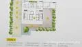 Floor plan: 3-bedroom 2-bathroom unit; features: open-plan kitchen-dining-living, master bedroom with ensuite bathroom, bedroom 2 with shared bathroom, utility room, central foyer, private terrace, 1 car porch, garden area, laundry area, study or 4th bedroom.