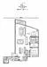 Floor plan: 2-bedroom 2-bathroom unit; features: open-plan kitchen-dining-living, master bedroom with ensuite bathroom, bedroom 2 with shared bathroom, balcony off living room, utility room, laundry area, central foyer.