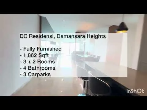 Room features: white painted walls, laminate flooring, recessed downlights, floor-to-ceiling windows, open layout, kitchen island, bar stools, modern cabinetry, neutral color palette; style: modern; view: city.