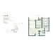 Floor plan: 3-bedroom 2-bathroom unit; features: open-plan kitchen-dining-living, master bedroom with ensuite bathroom, balcony off living room, utility room, laundry area, central foyer, 2 car porch.
