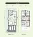 Floor plan: 2-bedroom 2-bathroom unit; features: open-plan kitchen-dining-living, master bedroom with ensuite bathroom, bedroom 2 with shared bathroom, utility room, balcony off living room, central foyer, 1 car porch, 1,200 sqft built-up.