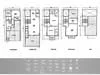 Floor plan: 4-bedroom 3-bathroom unit; features: open-plan kitchen-dining-living, master bedroom with ensuite bathroom, balcony off living room, utility room, laundry area, 2 car porch, central foyer, all bedrooms with windows.