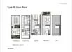 Floor plan: 3-bedroom 2-bathroom unit; features: open-plan kitchen-dining-living, master bedroom with ensuite bathroom, balcony off living room, utility room, laundry area, central foyer, 2 car porch, private terrace, all bedrooms with windows, study or 4th bedroom.
