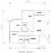 Floor plan: 3-bedroom 2-bathroom unit; features: open-plan kitchen-dining-living, master bedroom with ensuite bathroom, bedroom 2 with shared bathroom, utility room, laundry area, balcony off living room, central foyer.