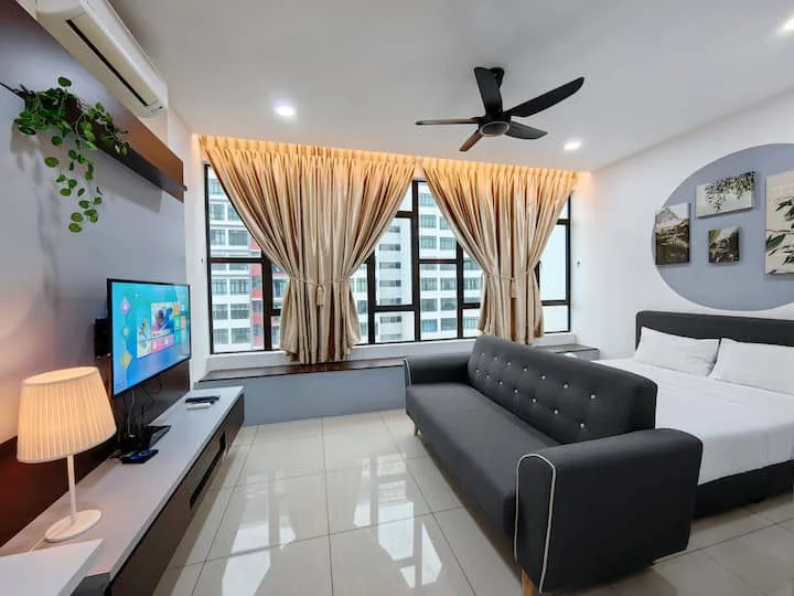 High Floor Studio Twin Glaxy With Balcony