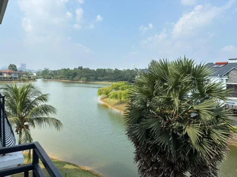 Room view: lake.