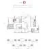 Floor plan: 3-bedroom 2-bathroom unit; features: open-plan kitchen-dining-living, master bedroom with ensuite bathroom, bedroom 2 with shared bathroom, utility room, balcony off living room, central foyer, 1 car porch, laundry area.