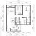 Floor plan: 2-bedroom 2-bathroom unit; features: open-plan kitchen-dining-living, master bedroom with ensuite bathroom, bedroom 2 with shared bathroom, utility room, balcony off living room, central foyer, 1 car porch.