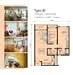 Floor plan: 2-bedroom 2-bathroom unit; features: open-plan kitchen-dining-living, master bedroom with ensuite bathroom, balcony off living room, utility room, laundry area, central foyer, 2 car porch, 1,200 sqft built-up.