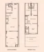 Floor plan: 3-bedroom 2-bathroom unit; features: open-plan kitchen-dining-living, master bedroom with ensuite bathroom, bedroom 2 with shared bathroom, utility room, balcony off living room, private yard, central foyer, 2 car porch.