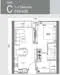 Floor plan: 2-bedroom 2-bathroom unit; features: open-plan kitchen-dining-living, master bedroom with ensuite bathroom, bedroom 2 with shared bathroom, utility room, central foyer, balcony off living room, 1 car porch, 1,200 sqft built-up.