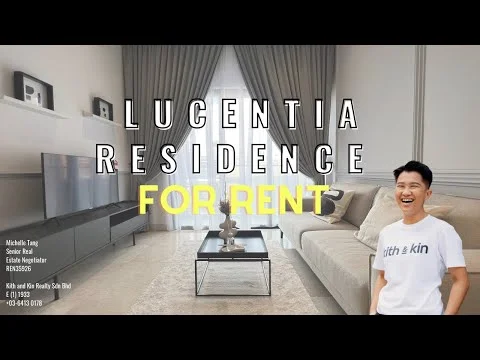 Living features: light grey painted walls, white ceiling with recessed downlights, large floor-to-ceiling windows with sheer curtains, light wood flooring, modern grey sofa, glass coffee table, TV console with wall-mounted TV, decorative vase on coffee table, area rug with geometric pattern, wall-mounted artwork; style: modern.