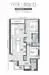 Floor plan: 2-bedroom 2-bathroom unit; features: open-plan kitchen-dining-living, master bedroom with ensuite bathroom, balcony off living room, utility room, laundry area, central foyer, 2 car porch, 1,200 sqft built-up.