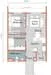 Floor plan: 2-bedroom 2-bathroom unit; features: open-plan kitchen-dining-living, master bedroom with ensuite bathroom, bedroom 2 with shared bathroom, utility room, central foyer, balcony off living room, private terrace, 1 car porch.