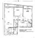Floor plan: 3-bedroom 2-bathroom unit; features: open-plan kitchen-dining-living, master bedroom with ensuite bathroom, balcony off living room, utility room, laundry area, central foyer, 2 car porch, 1,200 sqft built-up.