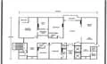 Floor plan: 3-bedroom 2-bathroom unit; features: open-plan kitchen-dining-living, master bedroom with ensuite bathroom, bedroom 2 with shared bathroom, utility room, laundry area, balcony off living room, private yard, central foyer, 1 car porch.