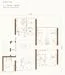 Floor plan: 3-bedroom 2-bathroom unit; features: open-plan kitchen-dining-living, master bedroom with ensuite bathroom, bedroom 2 with shared bathroom, utility room, balcony off living room, central foyer, 1 car porch.