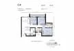 Floor plan: 2-bedroom 2-bathroom unit; features: open-plan kitchen-dining-living, master bedroom with ensuite bathroom, bedroom 2 with shared bathroom, balcony off living room, utility room, laundry area, central foyer, 1 car porch.