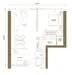 Floor plan: 2-bedroom 2-bathroom unit; features: open-plan kitchen-dining-living, master bedroom with ensuite bathroom, bedroom 2 with shared bathroom, utility room, balcony off living room, central foyer, 1 car porch.