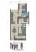 Floor plan: 2-bedroom 2-bathroom unit; features: open-plan kitchen-dining-living, master bedroom with ensuite bathroom, balcony off living room, utility room, central foyer, 2 car porch, private terrace.
