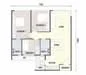 Floor plan: 3-bedroom 2-bathroom unit; features: open-plan kitchen-dining-living, master bedroom with ensuite bathroom, bedroom 2 with shared bathroom, utility room, central foyer, balcony off living room, 1 car porch.