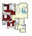 Floor plan: 3-bedroom 2-bathroom unit; features: open-plan kitchen-dining-living, master bedroom with ensuite bathroom, bedroom 2 with shared bathroom, utility room, balcony off living room, central foyer, 2 car porch, 1,200 sqft built-up.