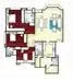 Floor plan: 3-bedroom 2-bathroom unit; features: open-plan kitchen-dining-living, master bedroom with ensuite bathroom, bedroom 2 with shared bathroom, utility room, balcony off living room, central foyer, 2 car porch, 1,200 sqft built-up.
