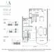 Floor plan: 3-bedroom 2-bathroom unit; features: open-plan kitchen-dining-living, master bedroom with ensuite bathroom, all bedrooms with windows, balcony off living room, utility room, laundry area, central foyer, 2 car porch.