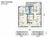 Floor plan: 2-bedroom 2-bathroom unit; features: open-plan kitchen-dining-living, master bedroom with ensuite bathroom, bedroom 2 with shared bathroom, balcony off living room, utility room, central foyer, 1 car porch.