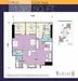 Floor plan: 3-bedroom 2-bathroom unit; features: open-plan kitchen-dining-living, master bedroom with ensuite bathroom, balcony off living room, utility room, central foyer, 2 car porch, 1,200 sqft built-up, north-facing master.