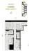 Floor plan: 2-bedroom 2-bathroom unit; features: open-plan kitchen-dining-living, master bedroom with ensuite bathroom, balcony off living room, utility room, central foyer, 1 car porch.