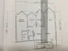 Floor plan: 2-bedroom 1-bathroom unit; features: open-plan kitchen-dining-living, master bedroom with ensuite bathroom, bedroom 2 with shared bathroom, utility room, central foyer.