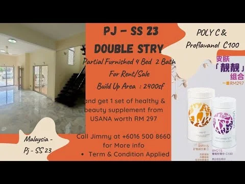 Room features: tiled flooring, white walls, large windows, open layout, staircase, natural light, high ceiling, decorative wall, entrance area; style: modern.
