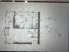 Floor plan: 2-bedroom 2-bathroom unit; features: open-plan kitchen-dining-living, master bedroom with ensuite bathroom, bedroom 2 with shared bathroom, utility room, balcony off living room, central foyer, 1 car porch.