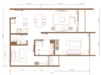 Floor plan: 2-bedroom 2-bathroom unit; features: open-plan kitchen-dining-living, master bedroom with ensuite bathroom, bedroom 2 with shared bathroom, utility room, central foyer, balcony off living room, 1 car porch.
